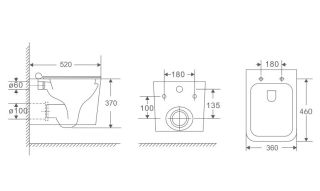 Комплект Berges 043397: инсталляция NOVUM кнопка L1 белая унитаз Sigma Rimless сидение дюропласт быстросъём